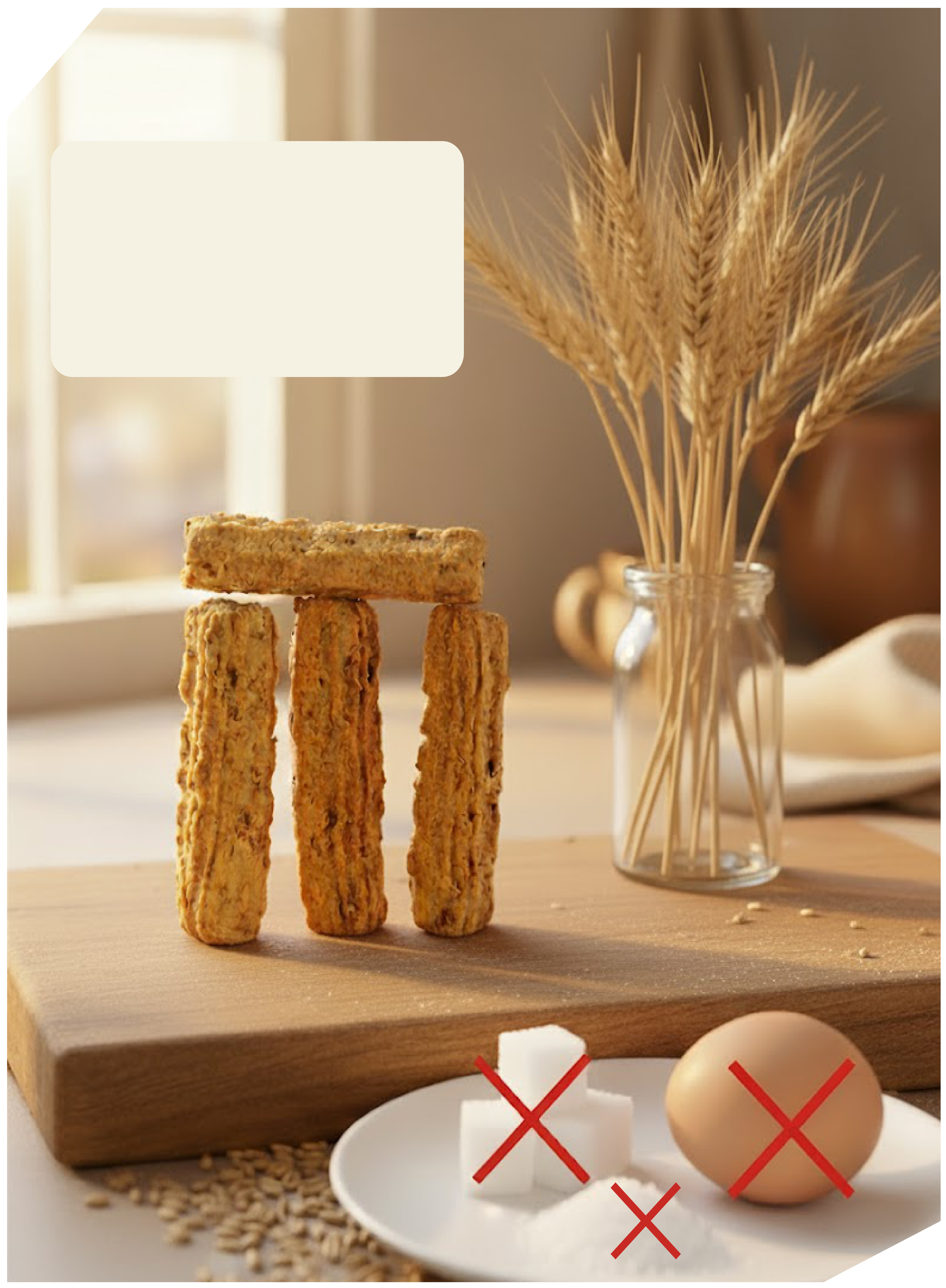 Biscuits SON de BLÉ — Sans œufs, sans sel, sans sucre