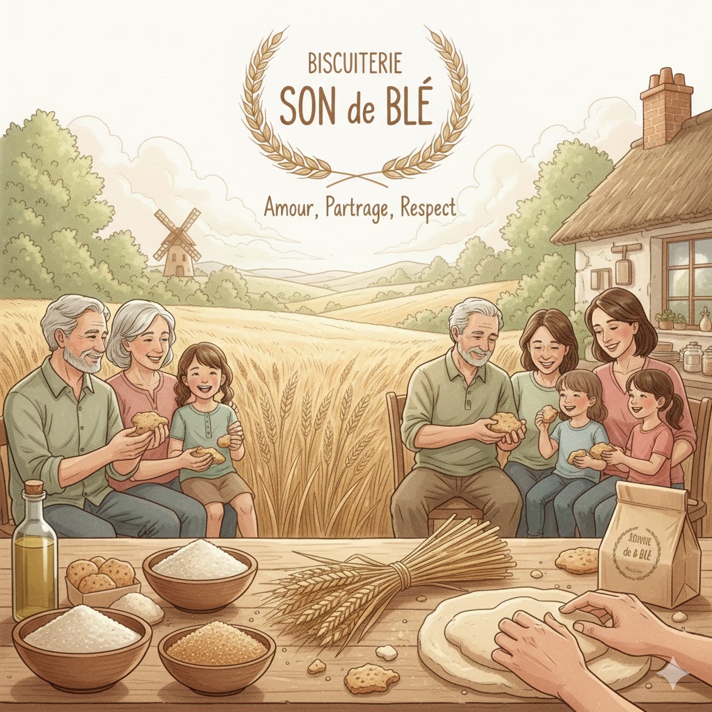 Biscuiterie SON de BLÉ — Amour, Partage, Respect